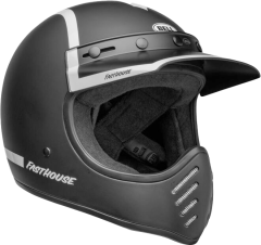 Moto-3 Fasthouse Old Road Siyah Beyaz