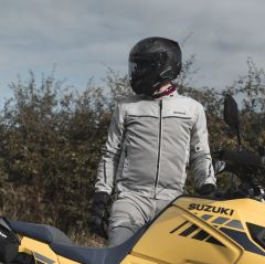 Oxford Arizona Air 1.0 Erkek Motosiklet Ceket - Arctic Gri - TM204302