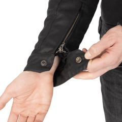 Oxford Hardy 2.0 Wax Erkek Deri Motosiklet Ceketi - Siyah - TM250401