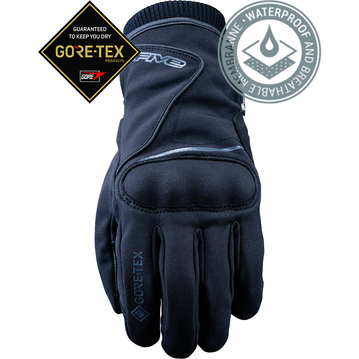 Five Gloves Stockholm GTX - Siyah Su Geçirmez Kışlık Eldiven