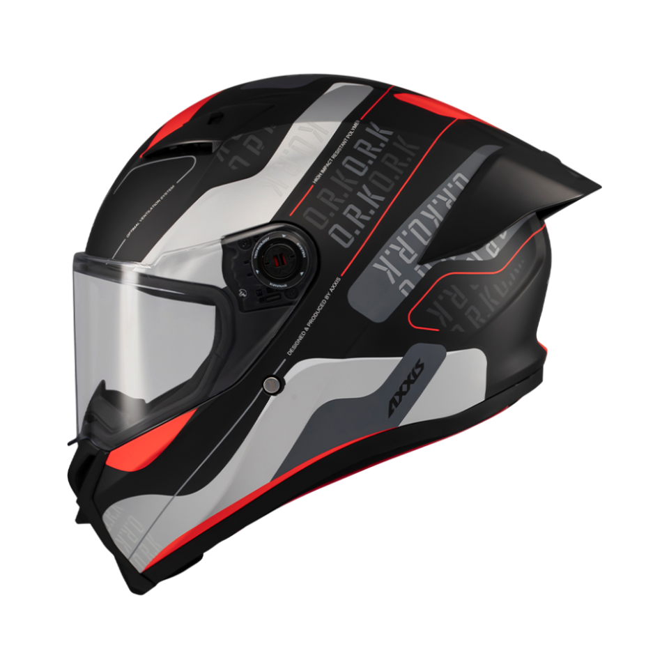 Axxis Fenix Ork Mat Siyah Kırmızı
