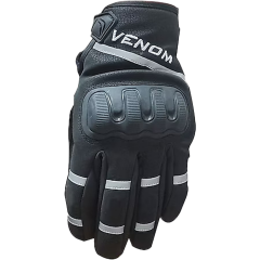 Venom 9010 Soft Shell - Kışlık Motosiklet Eldiveni / Siyah