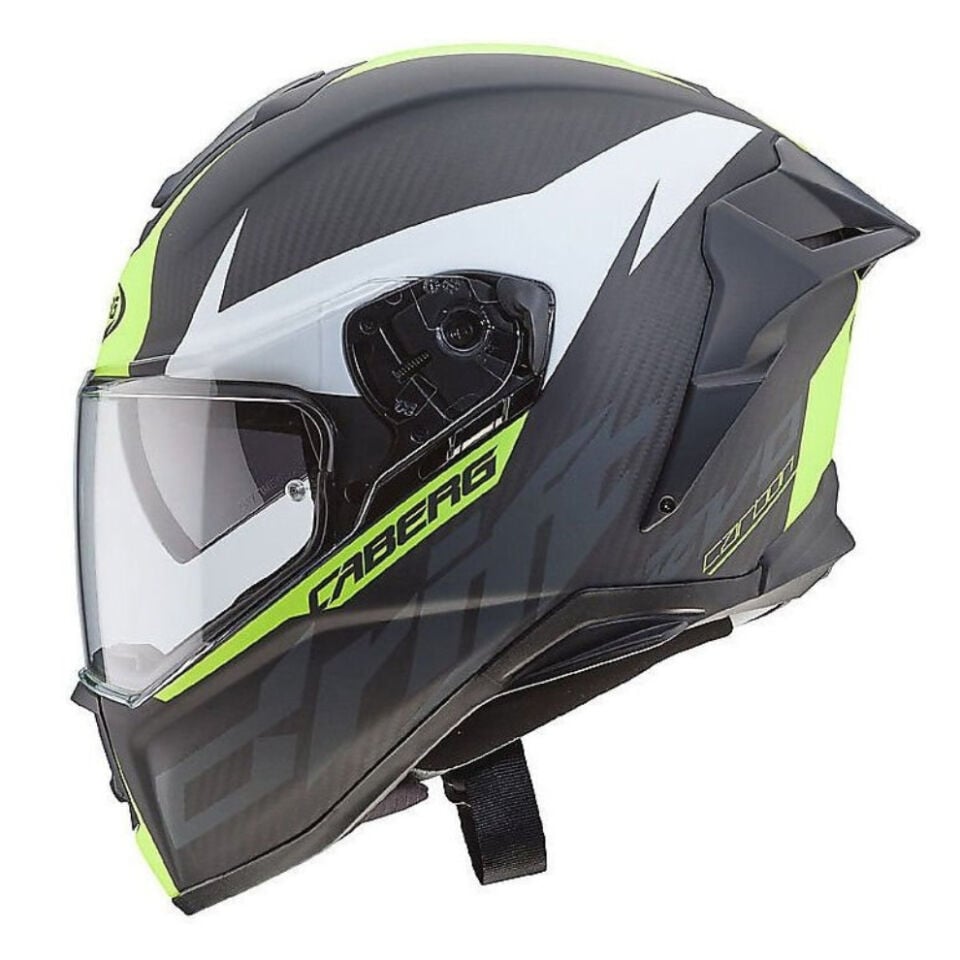 Caberg Drift Evo Karbon Mat Antrasit Fosfor Sarı