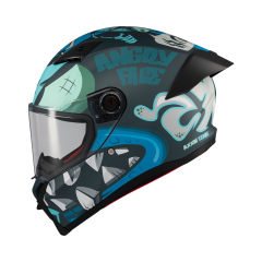 Axxis Fenix Angry Face Mat Mavi