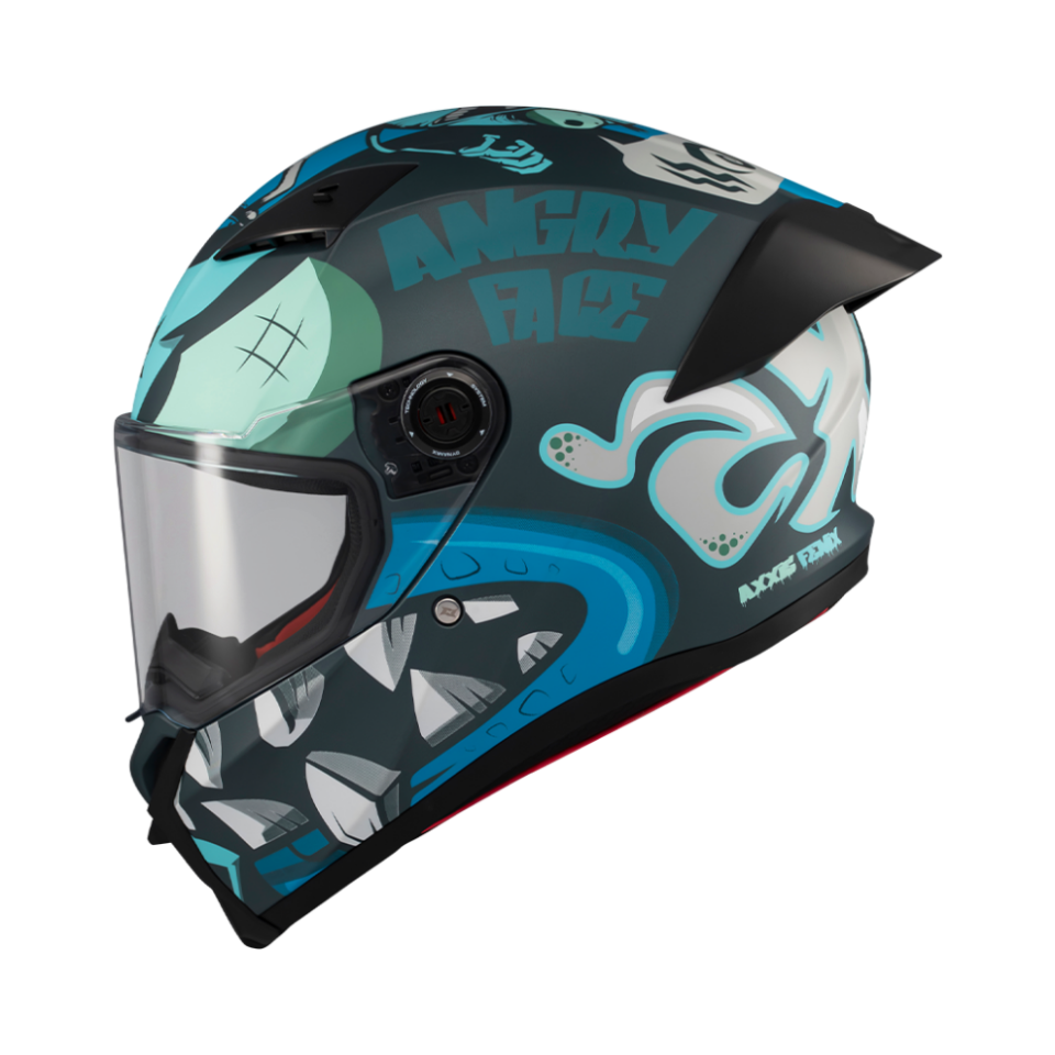 Axxis Fenix Angry Face Mat Mavi