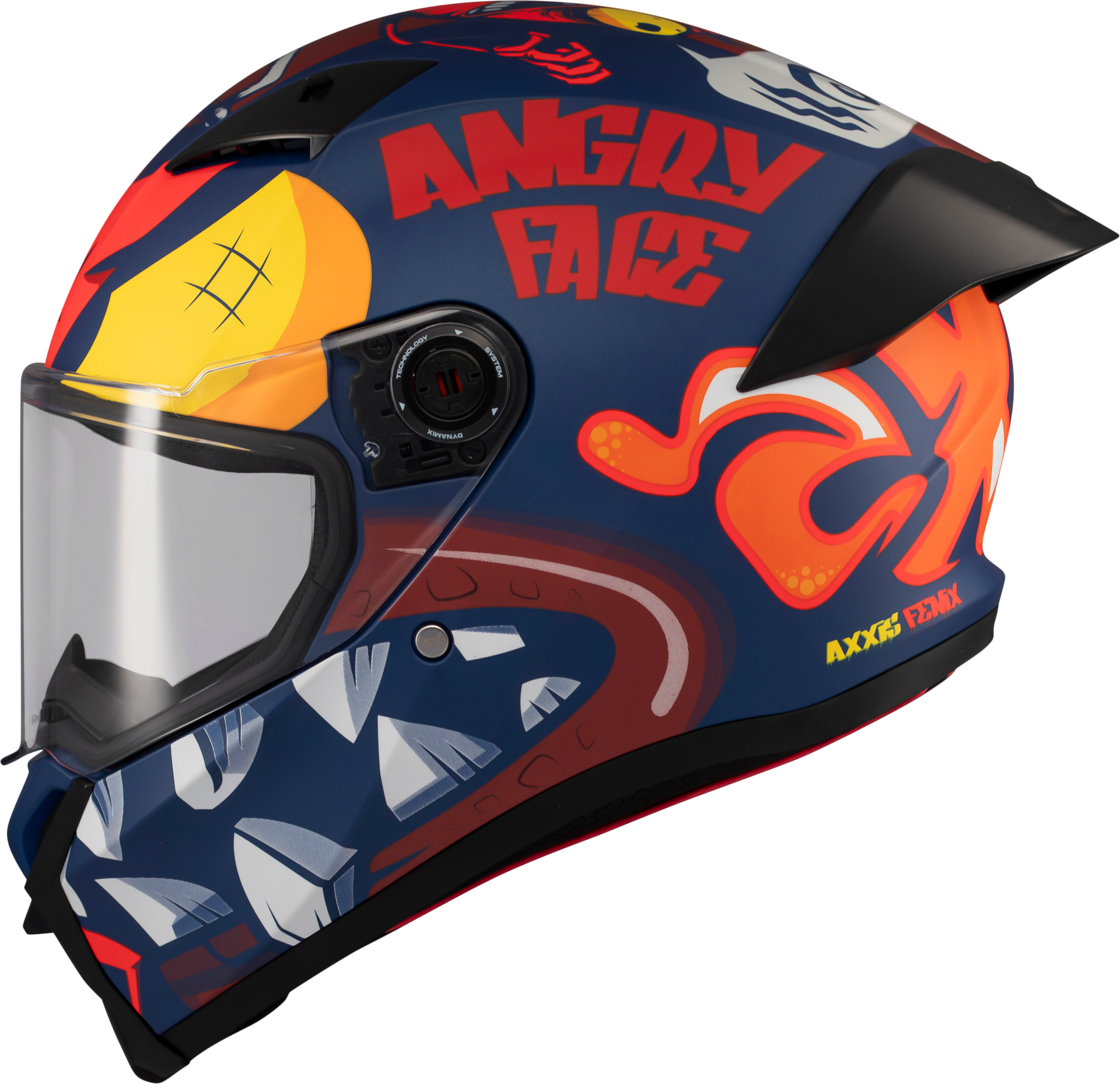 Axxis Fenix Angry Face Mat Kırmızı