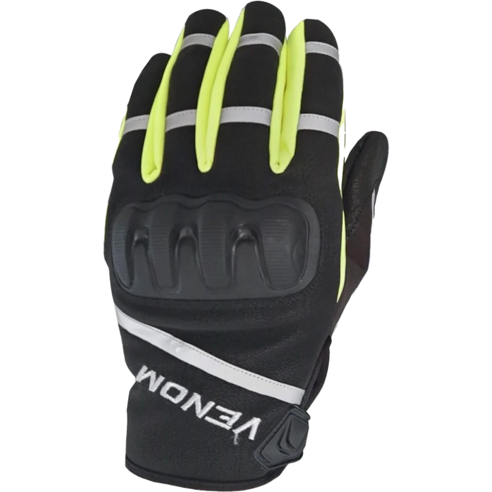 Venom 9010 Soft Shell - Motosiklet Eldiveni / Fosfor Sarı