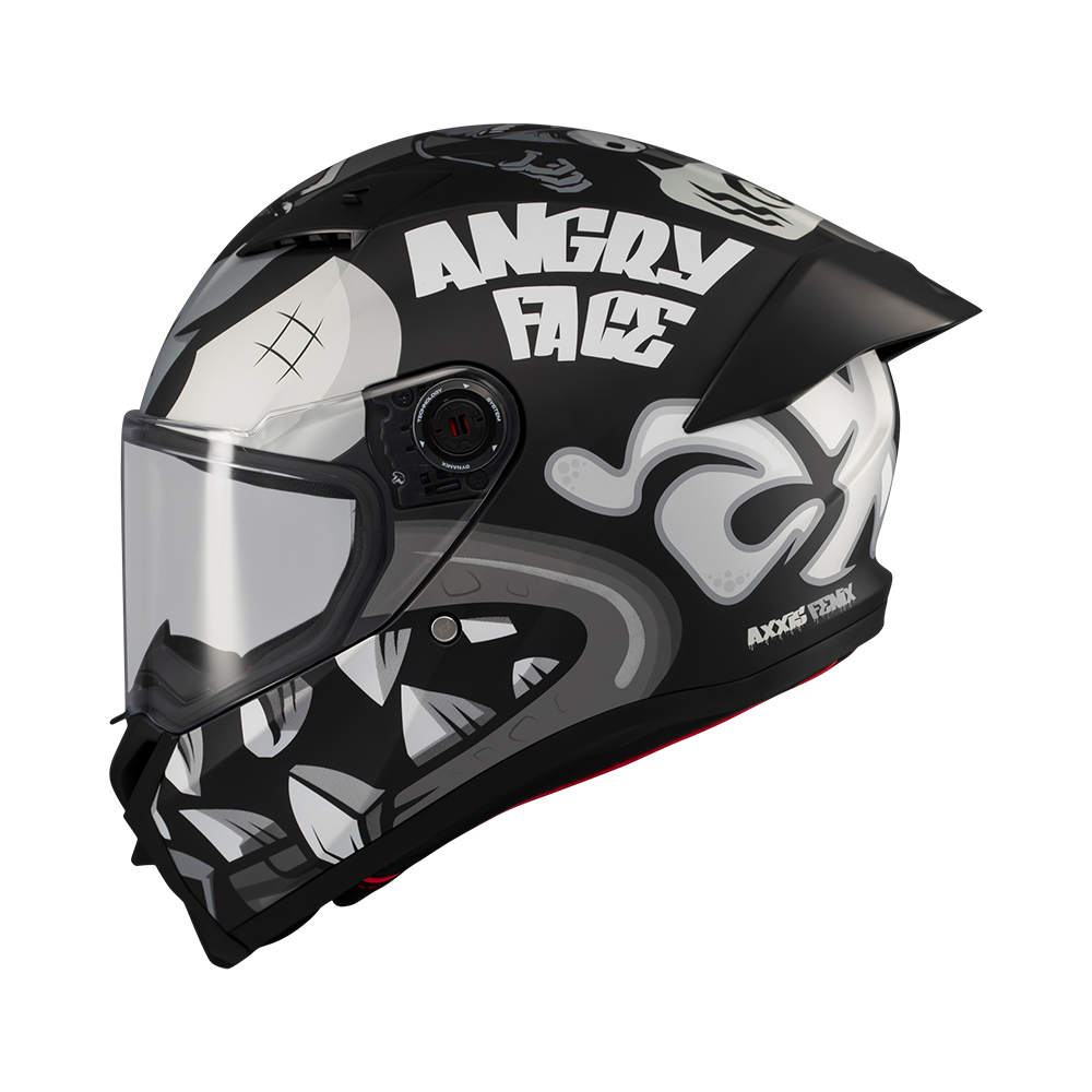Axxis Fenix Angry Face Mat Siyah Gri