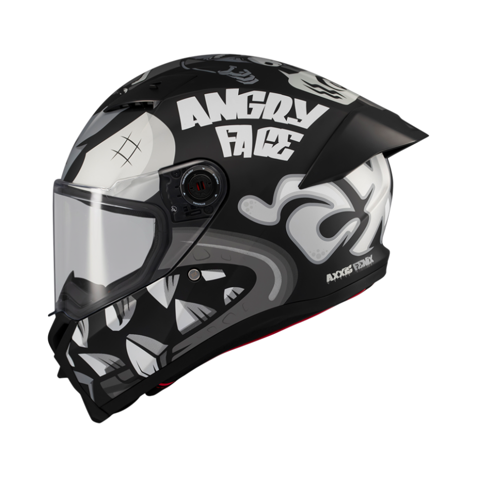 Axxis Fenix Angry Face Mat Siyah Gri