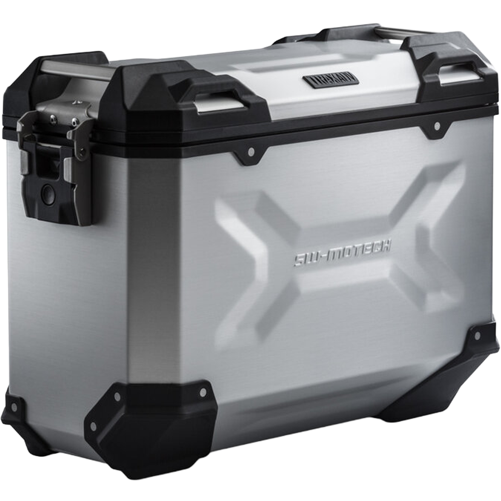 SW-MOTECH TRAX ADV M Aluminyum Yan Çanta 37 L Sol / Gümüş - ALK.00.733.11000L/S