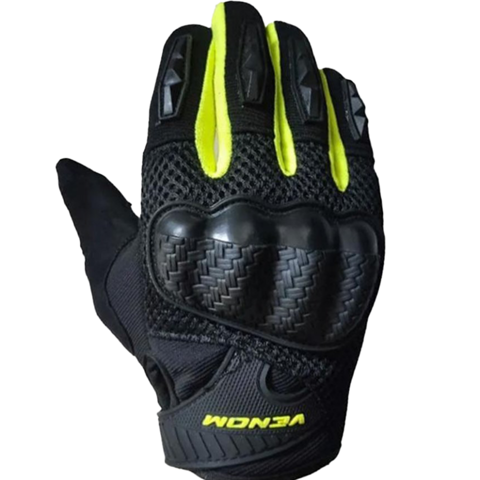 Venom VN-920 Fosfor Sarı - Motosiklet Eldiveni