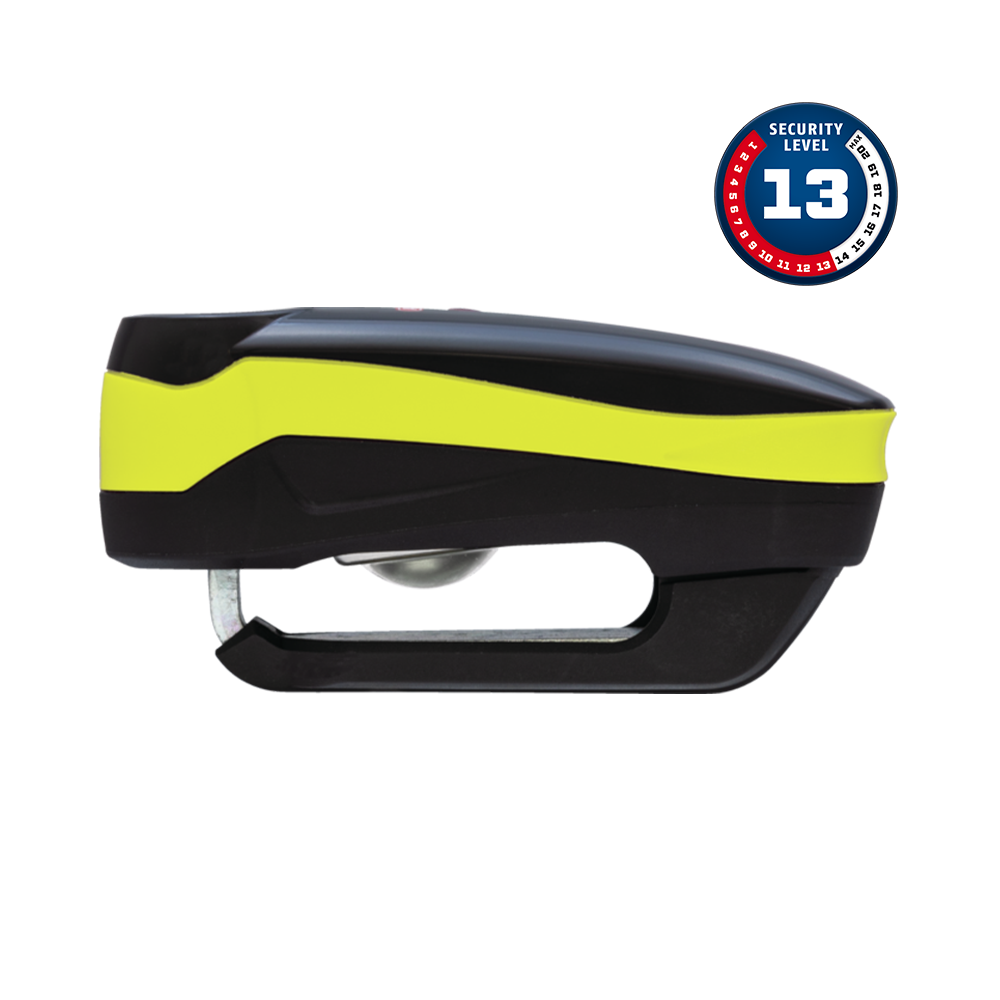 ABUS Detecto 7000 RS1 Logo Yellow — Alarmlı Disk Kilidi