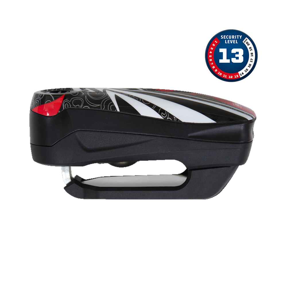 ABUS Detecto 7000 RS1 Flame Black — Alarmlı Disk Kilidi