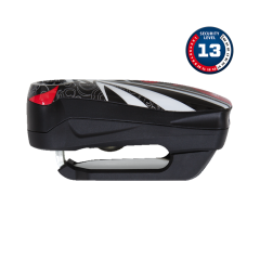 ABUS Detecto 7000 RS1 Flame Black — Alarmlı Disk Kilidi