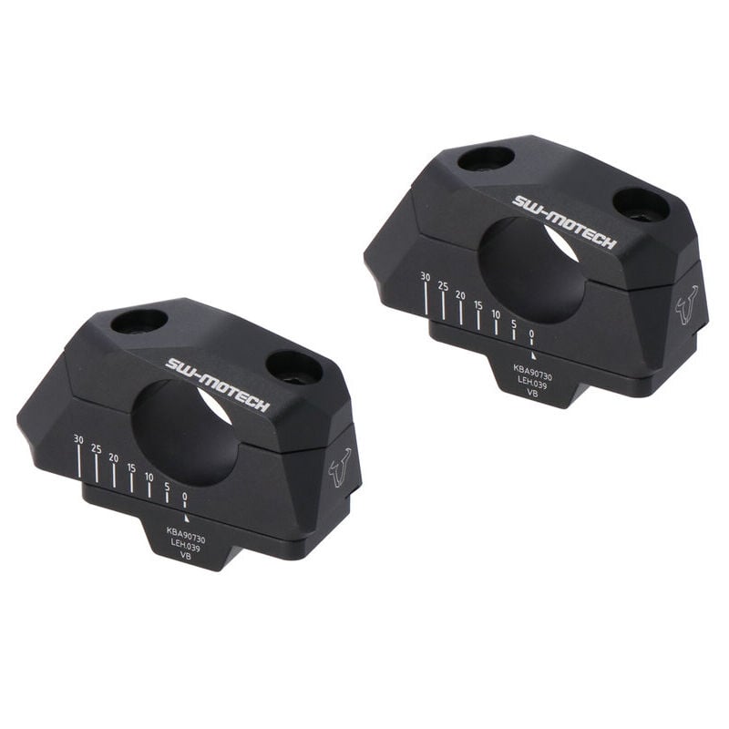 SW-MOTECH Ø28 mm Gidonlar İçin • 28 mm Yükseltme • 5-30 mm Geri Alma • Siyah - LEH.00.039.31000/B