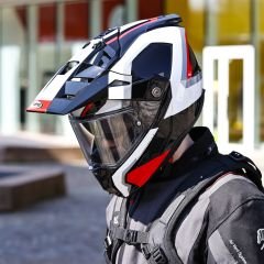 Caberg Tanami Scram Go Siyah Beyaz Kırmızı
