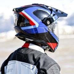 Caberg Tanami Scram Siyah Kırmızı Mavi Açık Mavi