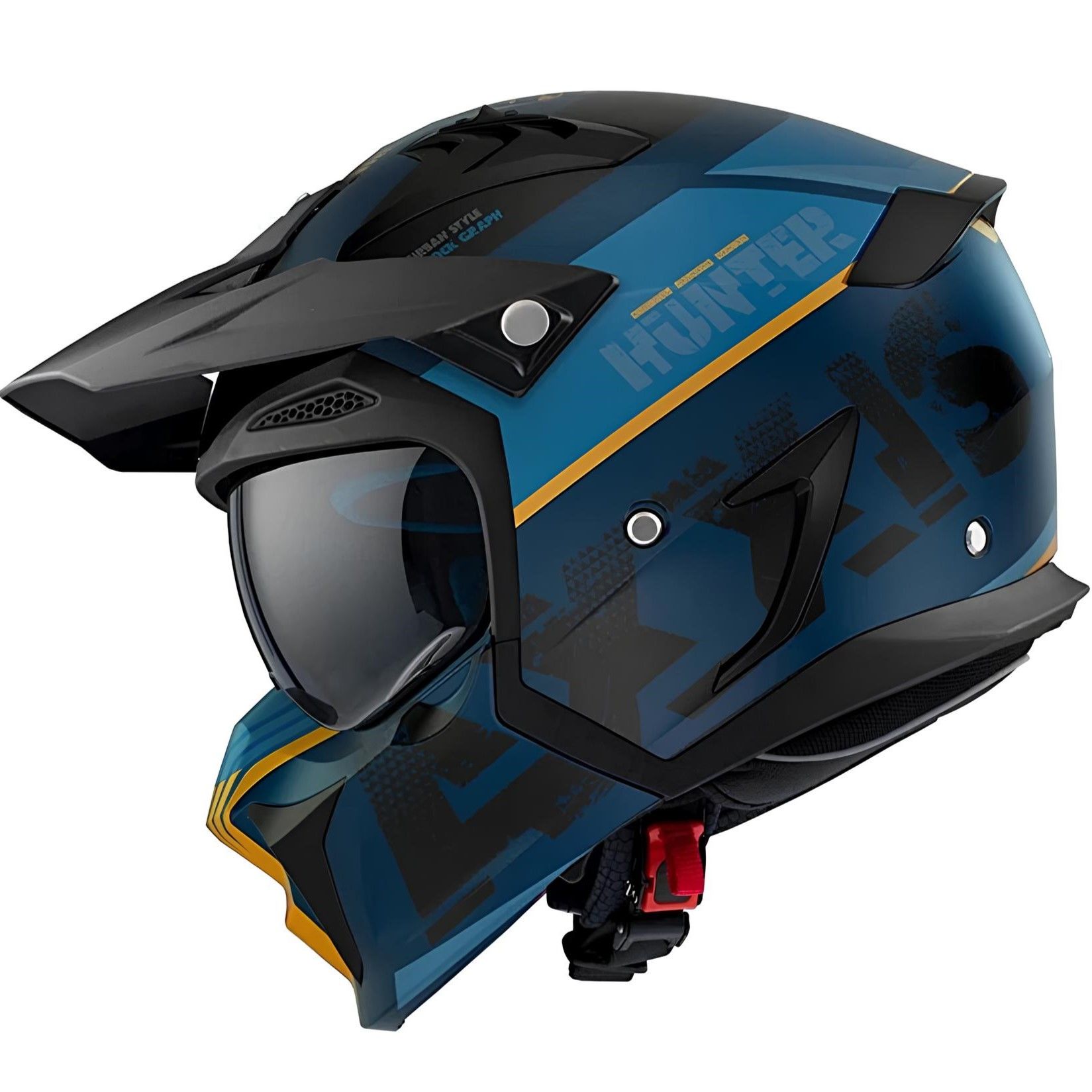 Axxis Hunter 980 Block Mat Mavi Sarı