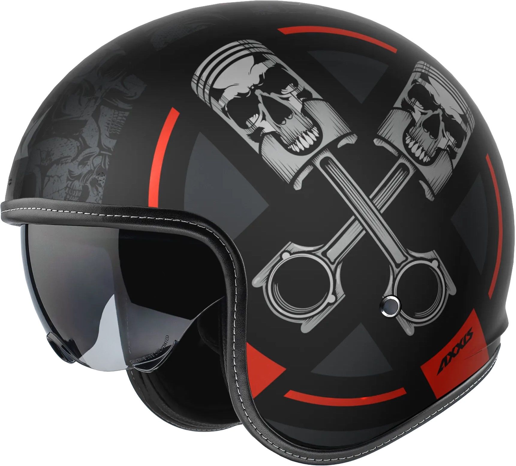 Axxis Hornet S Skulls Mat Kırmızı
