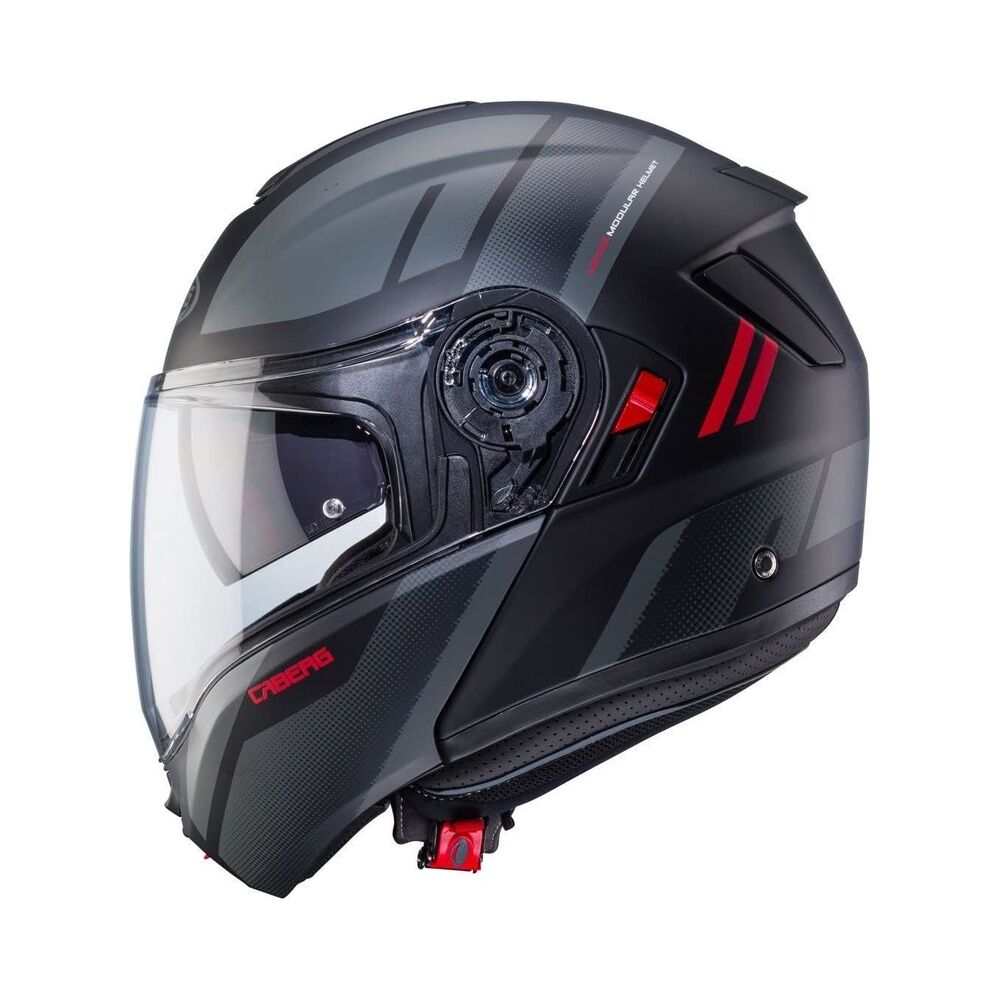 Caberg Levo X Manta Mat Siyah Antrasit Kırmızı