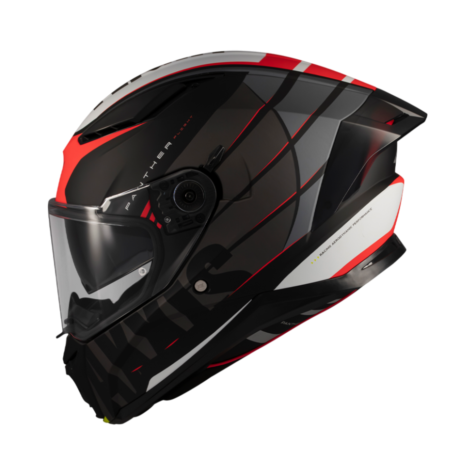 Axxis Panther Flight Parlak/Siyah/Gri/Kırmızı
