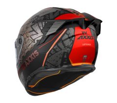 Axxis Hawk Evo Let's Ride Mat Kırmızı Gri