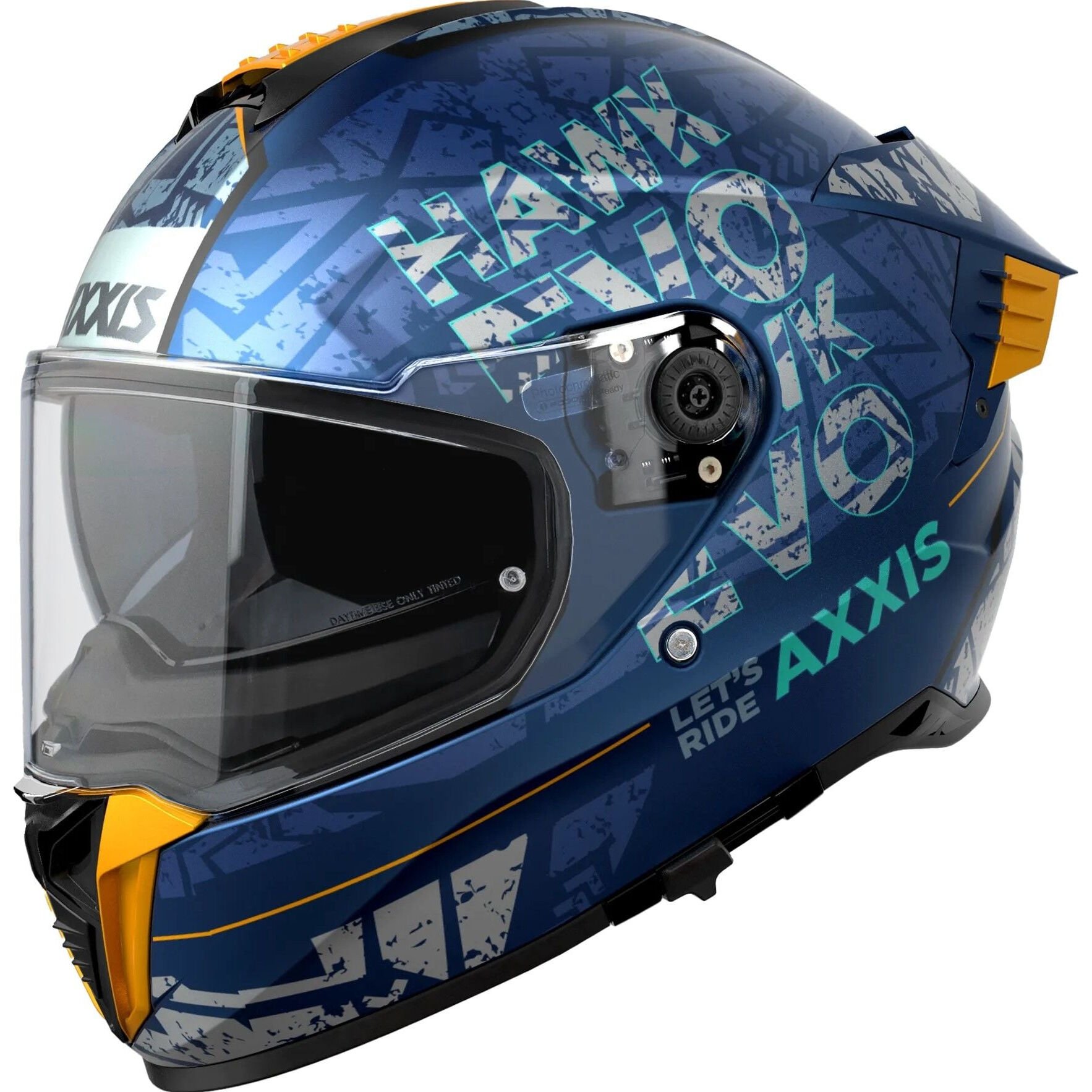 Axxis Hawk Evo Let's Ride Mat Blue