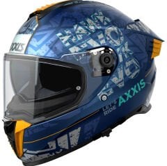 Axxis Hawk Evo Let's Ride Mat Blue