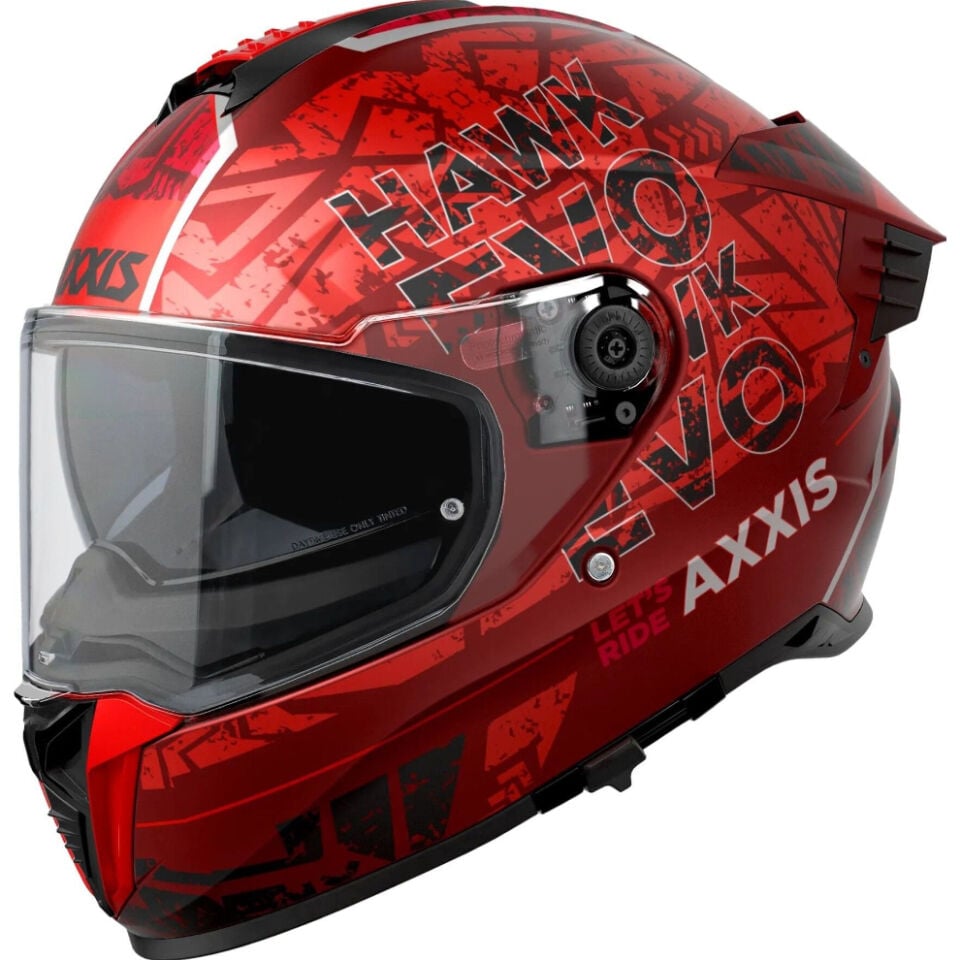 Axxis Hawk Evo Let's Ride Mat Kırmızı