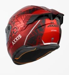 Axxis Hawk Evo Let's Ride Mat Kırmızı