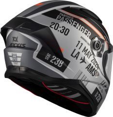 Axxis Panther Passenger Mat/Siyah/Gri