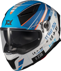 Axxis Panther Passenger Parlak/Mavi/Beyaz