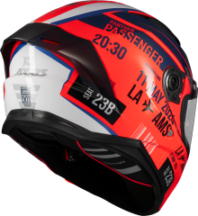 Axxis Panther Passenger Mat/Mavi/Kırmızı