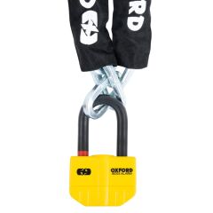 Oxford Boss Alarm - 14mm Kilit - 12mm x 1.5m Zincir - LK488