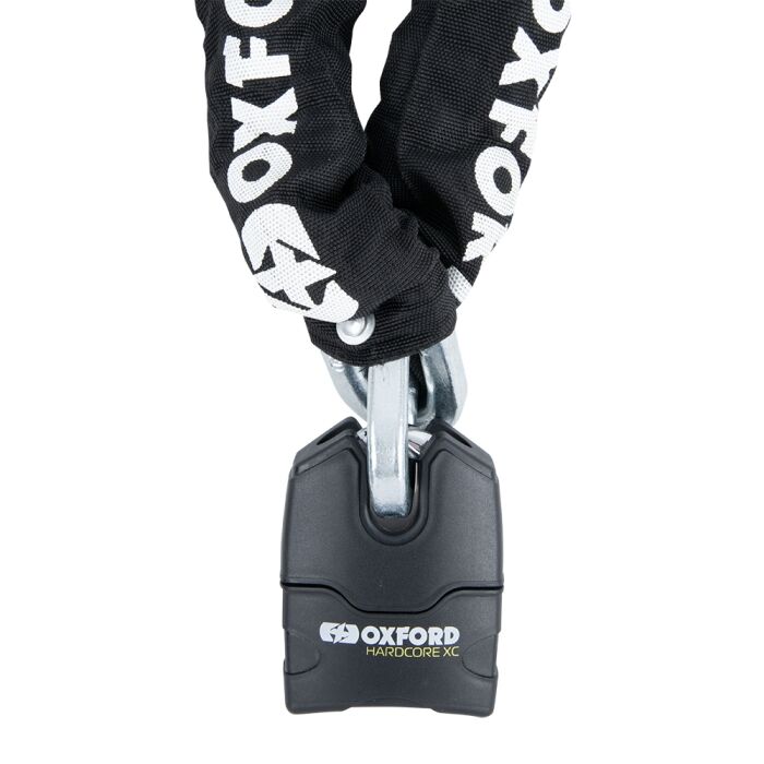 Oxford Hardcore XC13 Zincir Kilit - 13mm Kilit x 1.5m Zincir