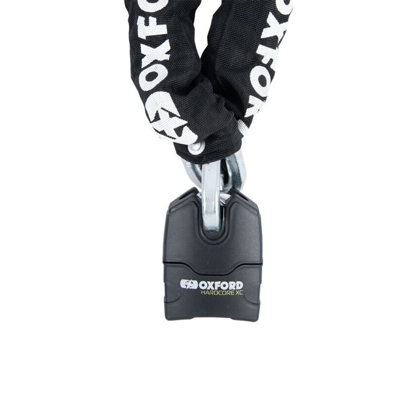 Oxford Hardcore XC13 Zincir Kilit - 13mm Kilit x 2.0m Zincir - LK172