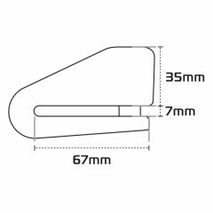 Oxford Alpha XA14 Alarmlı Disk Kilit - LK217