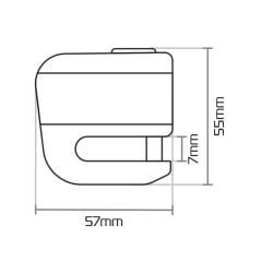 Oxford Micro XA5 Alarmlı Disk Kilit - LK213