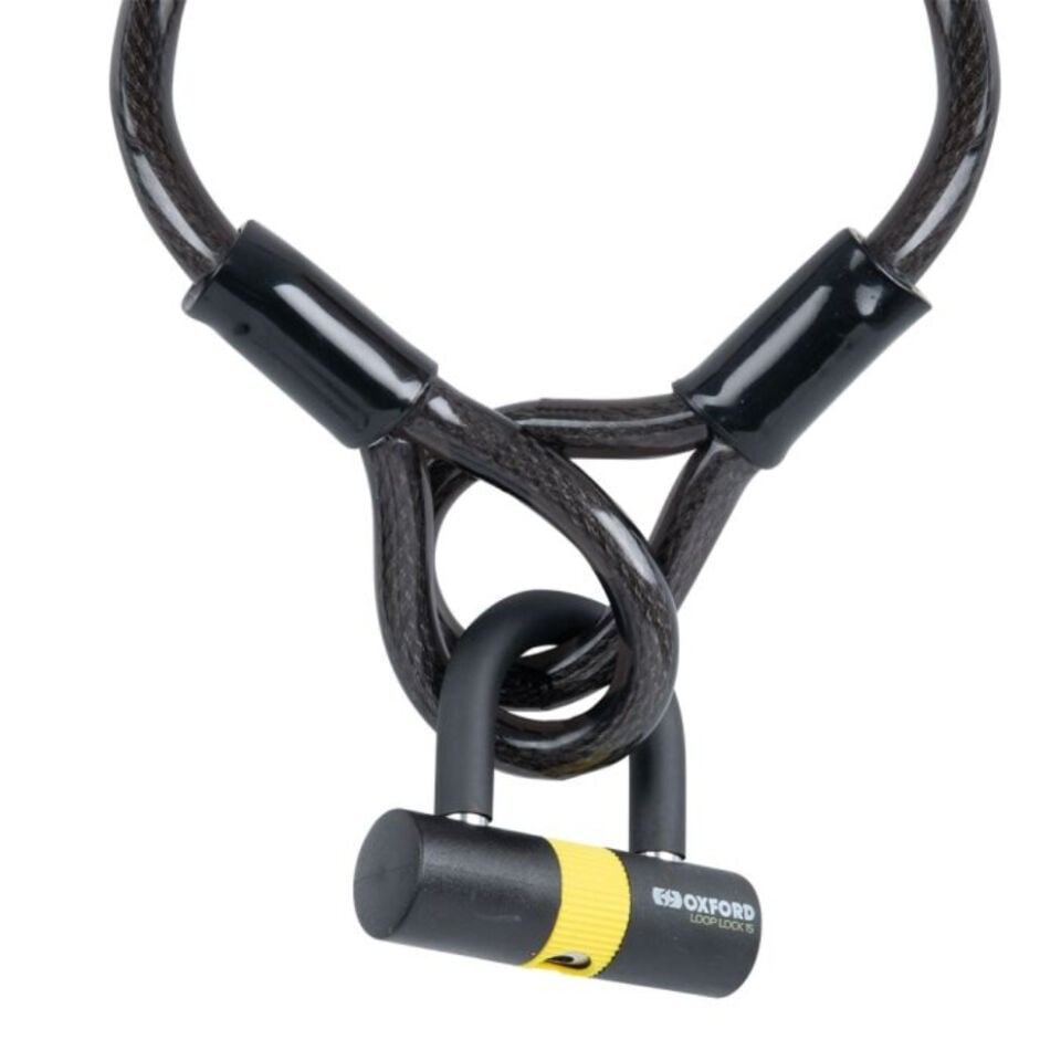 Oxford Loop Lock 15 Kablo Kilit + Mini Asma Kilit 15mm x 2.0m - LK221