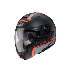 Caberg Levo X Elite Mat Siyah / Gri / Fosfor Kırmızı