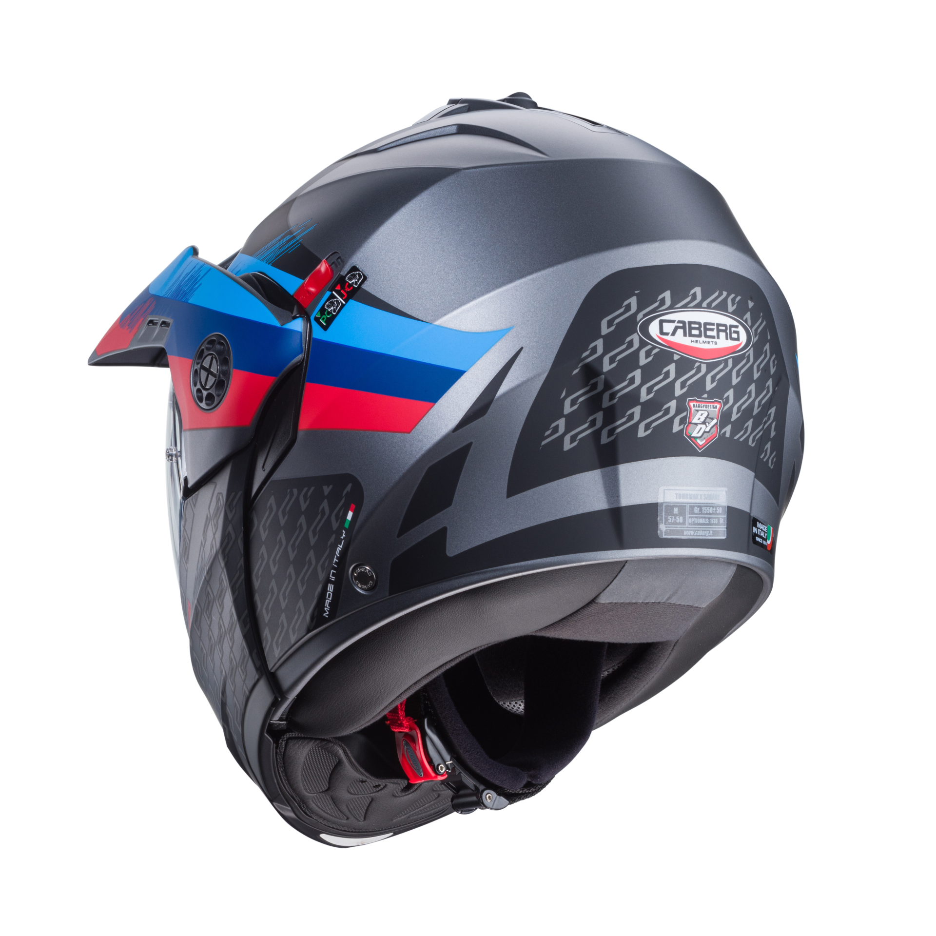 Caberg Tourmax X Sarabe Mat Metalik Gri Siyah BMW Renkleri