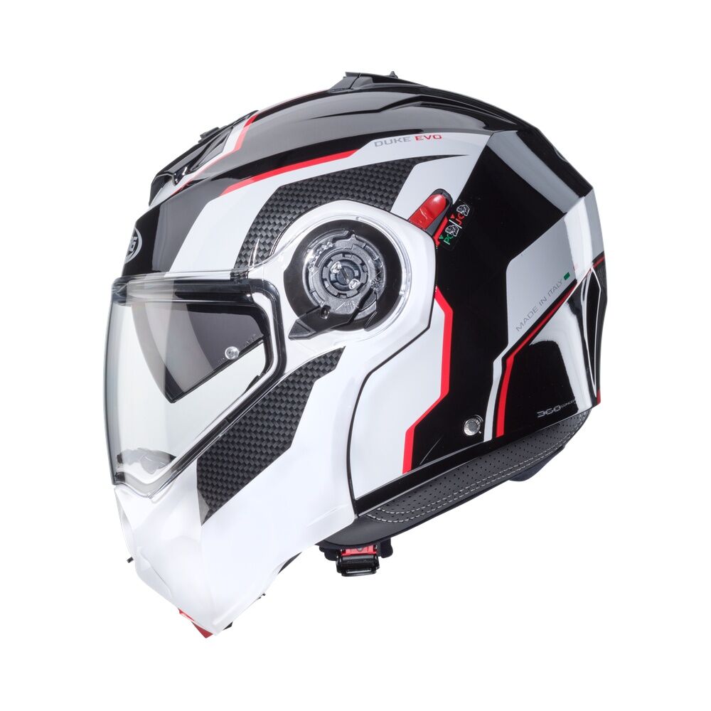 Caberg Duke Evo Move Siyah Beyaz Kırmızı
