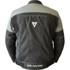 VENOM Dynamic 4 Mevsim Motosiklet Montu - Siyah/Gri