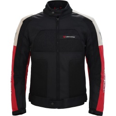 VENOM Dynamic 4 Mevsim Motosiklet Montu - Açık Gri/Kırmızı