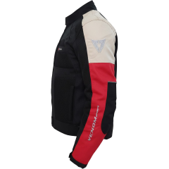 VENOM Dynamic 4 Mevsim Motosiklet Montu - Açık Gri/Kırmızı