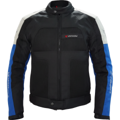 VENOM Dynamic 4 Mevsim Motosiklet Montu - Açık Gri/Mavi