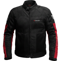 VENOM Dynamic 4 Mevsim Motosiklet Montu - Siyah/Kırmızı