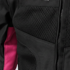 VENOM Dynamic - 4 Mevsim Kadın Motosiklet Montu - Siyah/Pembe