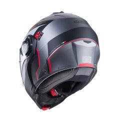 Caberg Duke Evo Mat Metalik Gri Siyah Kırmızı