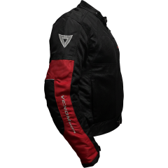 VENOM Dynamic - 4 Mevsim Kadın Motosiklet Montu - Siyah/Kırmızı